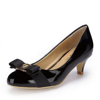 Ferragamo Shallow mouth kitten heel Shoes Women--004